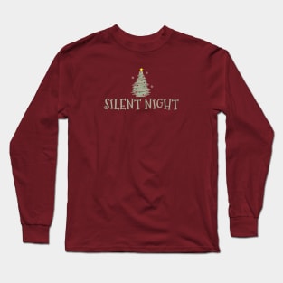 Christmas Tree Silent Night Long Sleeve T-Shirt